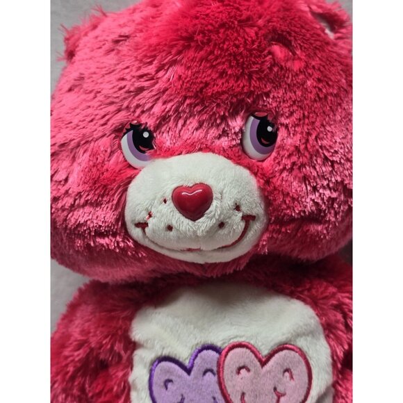 Care Bears 2006 ALWAYS THERE BEAR 12" Red Fluffy Floppy Plush Stuffed Animal - Picture 3 of 9